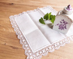 陶器のティー容器 レース